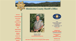 Desktop Screenshot of mendocinosheriff.com